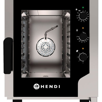 HENDI Konvektionsdampfgarer Snack 5x GN 2 / 3 – 230 V / 3200 W – 550 × 754 × H 662 mm – Produktansicht