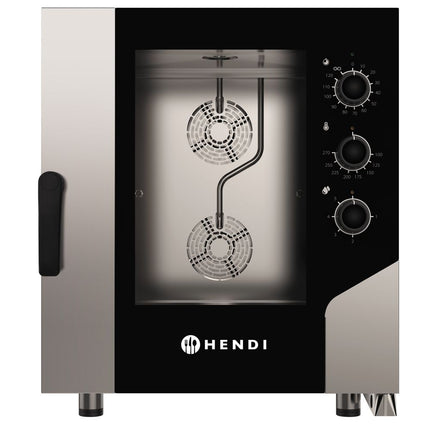 HENDI Konvektionsdampfgarer CONTROL 7x GN1 / 1 – 400 V / 10400 W – 730 × 855 × H 850 mm – Produktansicht