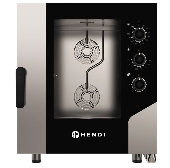 HENDI Konvektionsdampfgarer CONTROL 7x GN1 / 1 – 400 V / 10400 W – 730 × 855 × H 850 mm – Produktansicht