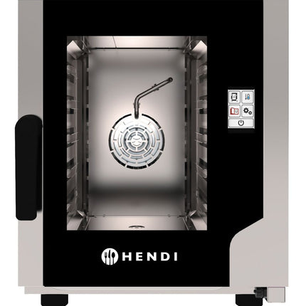 HENDI Konvektionsdampfgarer Snack 5 x GN 2 / 3 – 230 V / 3200 W – 550 × 754 × H 662 mm – Produktansicht