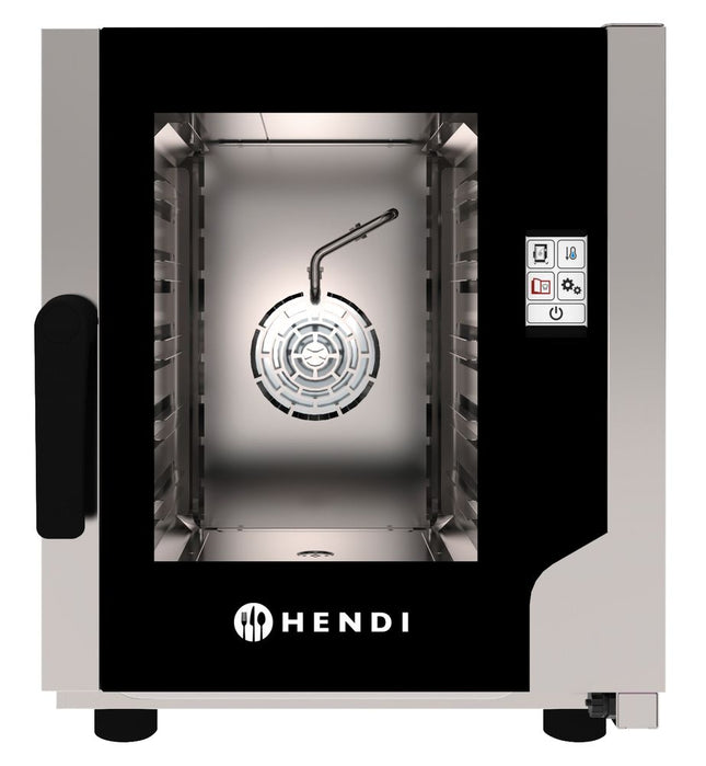 HENDI Konvektionsdampfgarer Snack 5 x GN 2 / 3 – 230 V / 3200 W – 550 × 754 × H 662 mm – Produktansicht