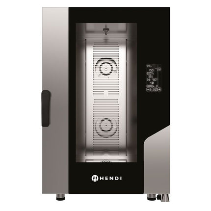 HENDI Konvektions-Dampfgarer Contact 11x GN 1 / 1 – 400 V / 15400 W – 730 × 849 × H 1130 mm – Produktansicht