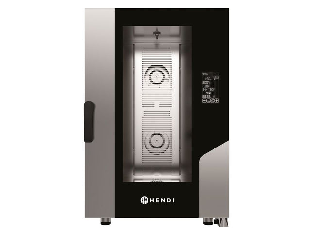 HENDI Konvektions-Dampfgarer Contact 11x GN 1 / 1 – 400 V / 15400 W – 730 × 849 × H 1130 mm – Produktansicht
