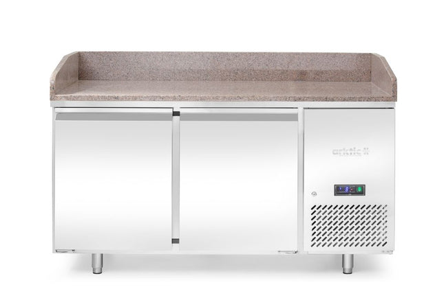 Arktic Pizzakühltisch mit Granitarbeitsplatte –  2 Türen – 250 l – 230 V / 250 W – 800 × 1510 × H 1050 mm – Produktansicht