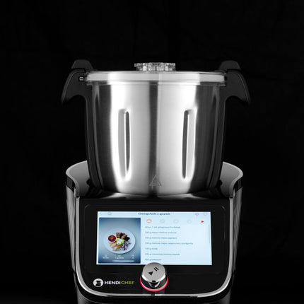 HENDI Multifunktions-Küchenmaschine HENDICHEF –  schwarz – 3 l – 230 V / 1400 W – 210 × 380 × H 320 mm – Detailansicht