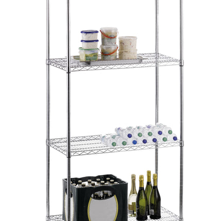 Saro Schwerlast-Regal Modell GOLIATH 300 Stahl verchromt