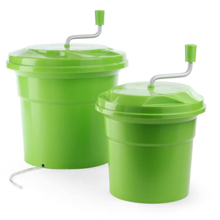 HENDI Salatschleuder – 12 l – Grün – Ø 335 × H 430 mm – Produktansicht