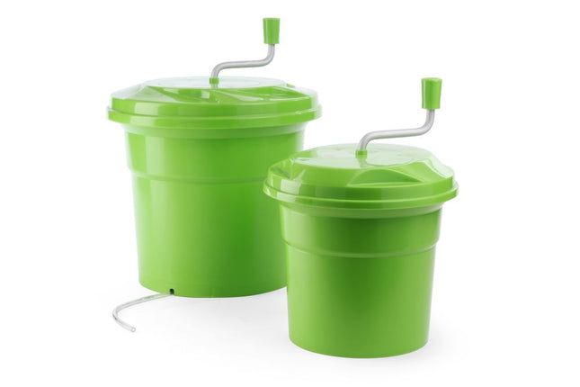 HENDI Salatschleuder – 12 l – Grün – Ø 335 × H 430 mm – Produktansicht