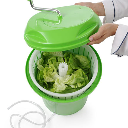 HENDI Salatschleuder – 12 l – Grün – Ø 335 × H 430 mm – weitere Produktansicht