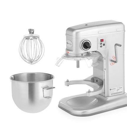 HENDI Planetenrührer – Kitchen Line – 7 l – Silber – 230 V / 650 W – 317 × 440 × 490 mm – weitere Produktansicht