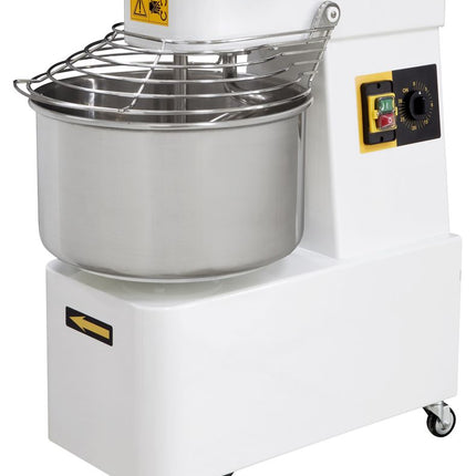 HENDI Spiralkneter mit feststehendem Kopf und Rührschüssel –  2 Geschwindigkeitsstufen – 48 l – 400 V / 2200 W – 128 kg / h – 480 × 795 × H 855 mm – Weitere Produktansicht