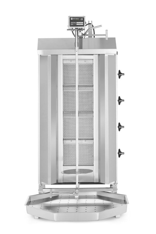 HENDI Gas Kebab Grill – Profi Line – 230 V / 16 W – 13 kW – 735 × 745 × 1110 mm – Produktansicht