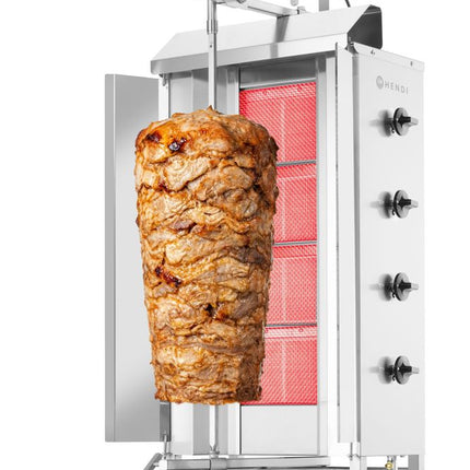 HENDI Gas Kebab Grill – Profi Line – 230 V / 16 W – 13 kW – 735 × 745 × 1110 mm – weitere Produktansicht