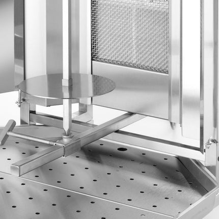 HENDI Gas Kebab Grill – Profi Line – 230 V / 16 W – 13 kW – 735 × 745 × 1110 mm – weitere Produktansicht