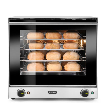 HENDI Konvektionsofen H90 – 230 V / 2670 W – 595 × 624 × 572 mm – weitere Produktansicht
