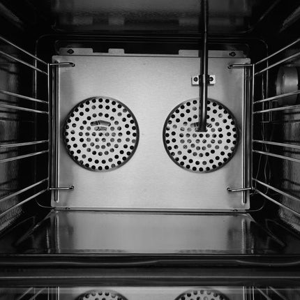 HENDI Heißluftofen mit Beschwadung H90S – 230 V / 2670 W – 595 × 595 × 570 mm – Detailansicht