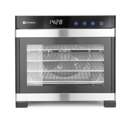 HENDI Dörrautomat für Lebensmittel – Profi Line – 6 Bleche – 230 V / 650 W – 342 × 485 × 309 mm – Produktansicht