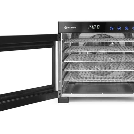 HENDI Dörrautomat für Lebensmittel – Profi Line – 6 Bleche – 230 V / 650 W – 342 × 485 × 309 mm – weitere Produktansicht