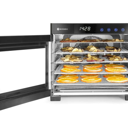 HENDI Dörrautomat für Lebensmittel – Profi Line – 6 Bleche – 230 V / 650 W – 342 × 485 × 309 mm – weitere Produktansicht