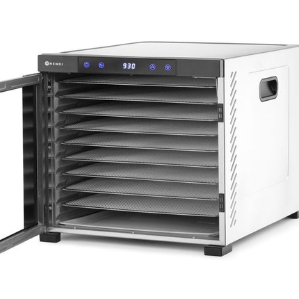 HENDI Dörrgerät Profi Line – Profi Line – 10 Bleche – 230 V / 1000 W – 430 × 550 × 416 mm – weitere Produktansicht