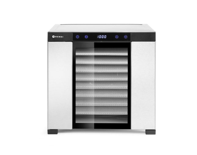 HENDI Dörrgerät Profi Line – Profi Line – 10 Bleche – 230 V / 1000 W – 430 × 550 × 416 mm – Produktansicht
