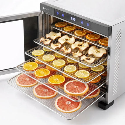 HENDI Dörrgerät Profi Line – Profi Line – 10 Bleche – 230 V / 1000 W – 430 × 550 × 416 mm – weitere Produktansicht