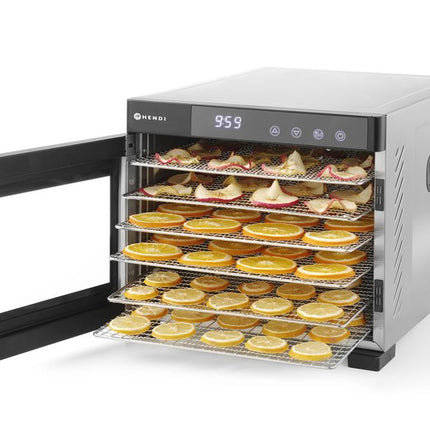 HENDI Dörrautomat für Lebensmittel – Profi Line – 6 Bleche – 230 V / 650 W – 342 × 485 × 309 mm – weitere Produktansicht