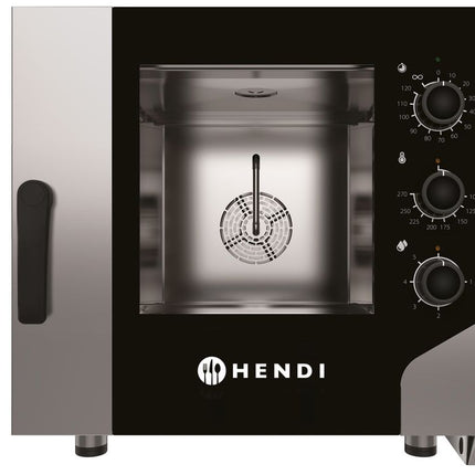 HENDI Konvektionsdampfgarer CONTROL 5x GN 1 / 1 – 400 V / 7800 W – 730 × 855 × H 700 mm – Produktansicht