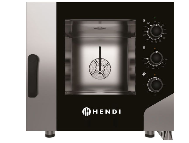 HENDI Konvektionsdampfgarer CONTROL 5x GN 1 / 1 – 400 V / 7800 W – 730 × 855 × H 700 mm – Produktansicht