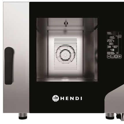 HENDI Konvektionsdampfgarer CONTACT 5x GN1 / 1 – 400 V / 7800 W – 730 × 849 × H 700 mm – Produktansicht