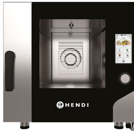 HENDI Konvektionsdampfgarer –  Touch –  elektrisch – Millennial Touch Screen – 730 × 784 × H 700 mm – Produktansicht