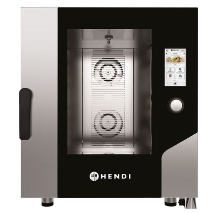 HENDI Konvektionsdampfgarer – Touch 7 x GN 1 / 1 – 400 V / 11400 W – 730 × 784 × H 850 mm – Produktansicht