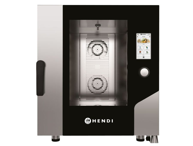 HENDI Konvektionsdampfgarer – Touch 7 x GN 1 / 1 – 400 V / 11400 W – 730 × 784 × H 850 mm – Produktansicht