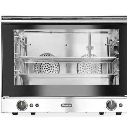 HENDI Konvektionsofen mit Luftbefeuchtung H100S – GN 1 / 1 – 230 V / 3500 W – 699 × 608 × H 550 mm – Produktansicht