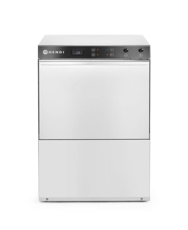HENDI Geschirrspüler 50 × 50 - elektromechanische Steuerung – Budget Line – 400 V / 6600 W – 570 × 600 × 830 mm – Produktansicht