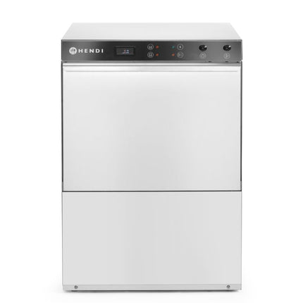 HENDI Geschirrspüler 50 × 50 - elektromechanische Steuerung – Budget Line – mit Laugenpumpe – 400 V / 6600 W – 570 × 600 × 830 mm – weitere Produktansicht