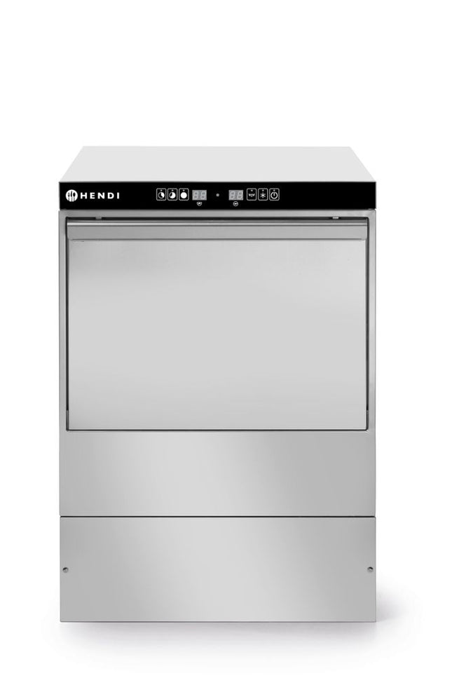 HENDI Geschirrspüler 40 × 40 - elektronische Steuerung – Kitchen Line – 230 V / 2800 W – 470 × 510 × 710 mm – Produktansicht