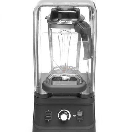 HENDI Mixer mit Schallschutzhaube – 2.5 l – Schwarz – 230 V / 1680 W – 250 × 300 × 540 mm – Produktansicht