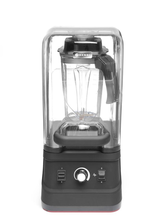 HENDI Mixer mit Schallschutzhaube – 2.5 l – Schwarz – 230 V / 1680 W – 250 × 300 × 540 mm – Produktansicht