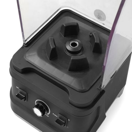 HENDI Mixer mit Schallschutzhaube – 2.5 l – Schwarz – 230 V / 1680 W – 250 × 300 × 540 mm – Detailansicht