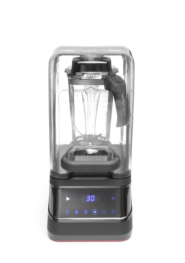 HENDI Digitaler Standmixer mit Schallgehäuse – 2.5 l – Schwarz – 230 V / 1680 W – 250 × 300 × 546 mm – Produktansicht