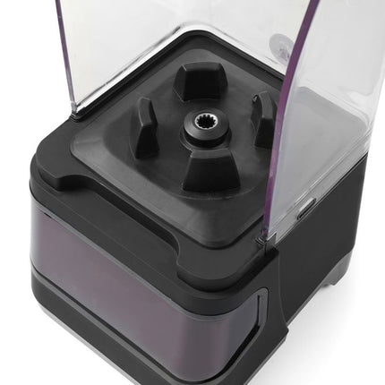 HENDI Digitaler Standmixer mit Schallgehäuse – 2.5 l – Schwarz – 230 V / 1680 W – 250 × 300 × 546 mm – Detailansicht