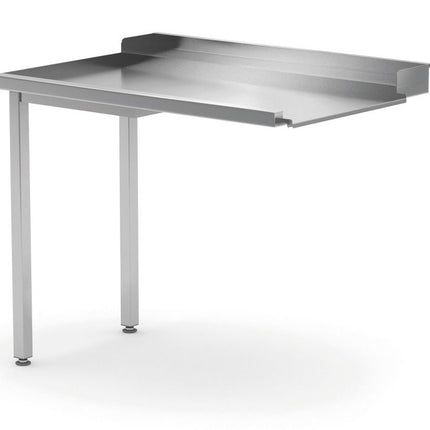 HENDI Entladetisch für Geschirrspüler – linke Seite – 1000 × 700 × 850 mm – Produktansicht