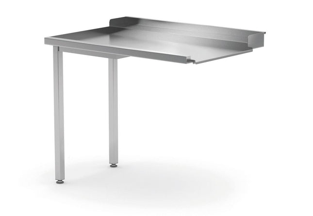 HENDI Entladetisch für Geschirrspüler – linke Seite – 1000 × 700 × 850 mm – Produktansicht
