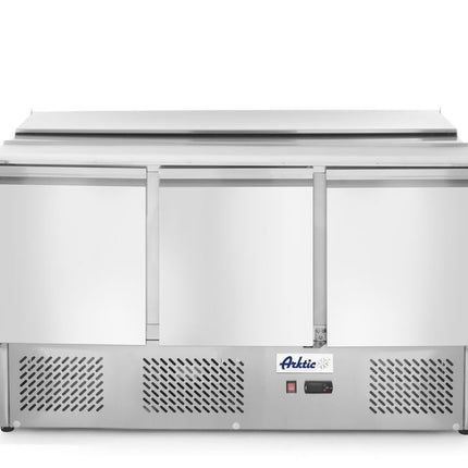 Arktic Saladette – dreitürig 380 L – 253 l – 230 V / 310 W – 700 × 1380 × 868 mm – Produktansicht