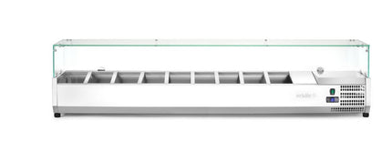 Arktic Aufsatz-Kühlvitrine Gastronorm 1 / 3 – 9x GN 1 / 3 – GN 1 / 3 – 54 l – 230 V / 180 W – 420 × 2005 × 456 mm – weitere Produktansicht