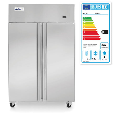 Arktic Gefrierschrank mit 2 Türen 900 l – Profi Line – 620 l – 230 V / 750 W – 745 × 1200 × H 1945 mm – Detailansicht