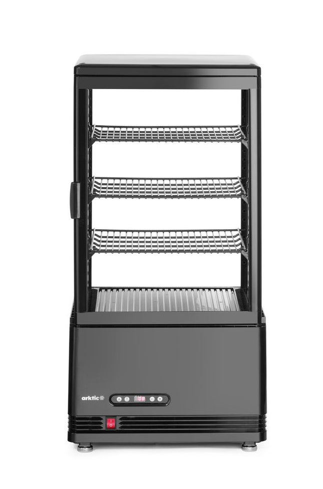 Arktic Aufsatz-Kühlvitrine 68 Liter – Schwarz – 230 V / 170 W – 397 × 444 × 875 mm – Produktansicht