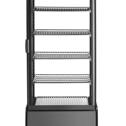 Arktic Aufsatz-Kühlvitrine 98 Liter – Schwarz – 230 V / 210 W – 397 × 444 × 1100 mm – Produktansicht