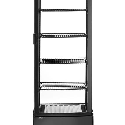 Arktic Kühlvitrine 270 Liter – Schwarz – 230 V / 290 W – 520 × 550 × 1870 mm – weitere Produktansicht